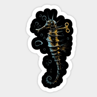 mechanical seahorse Sticker